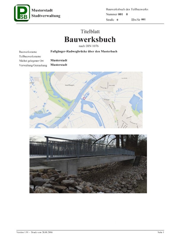 Bauwerksbuch Fußgängerbrücke Bauwerksbuch Fußgängerbrücke
